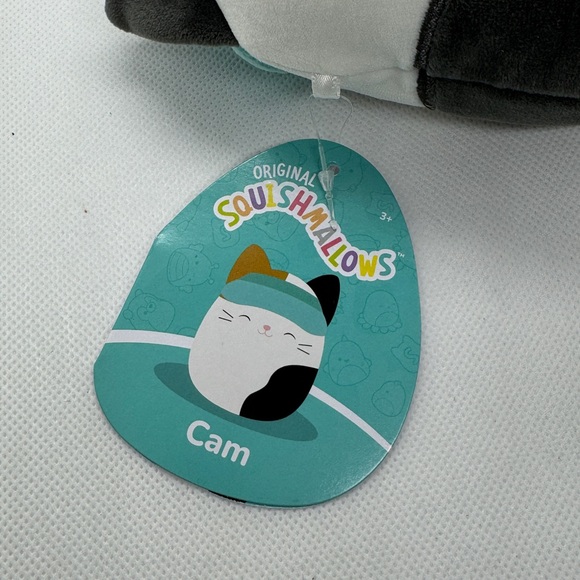 Original Squishmallow 5" Cam The Cat With Visor BRAND NEW WITH TAGS - Picture 4 of 6